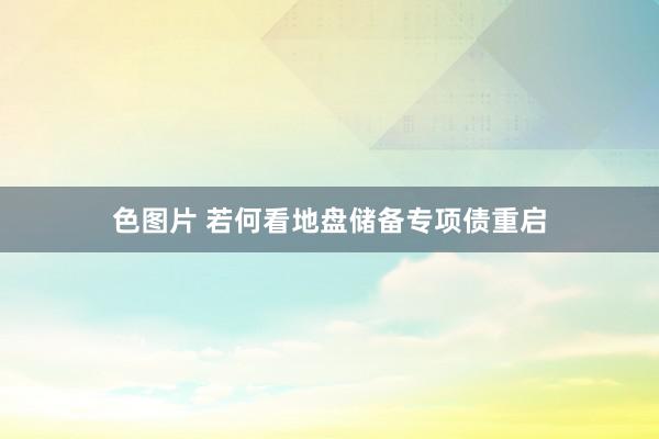 色图片 若何看地盘储备专项债重启