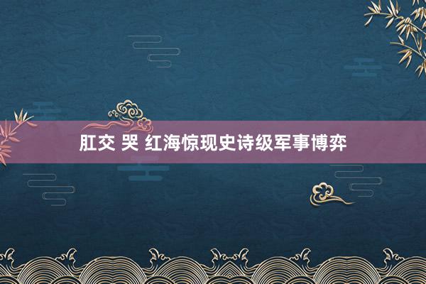 肛交 哭 红海惊现史诗级军事博弈